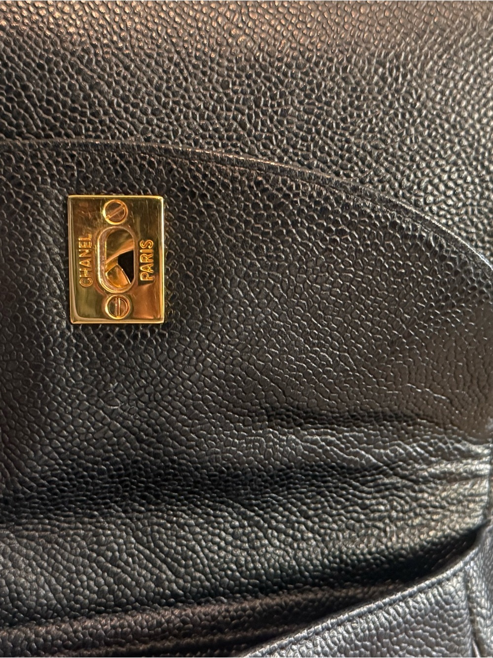 RARE Chanel 1990s Vintage Caviar Black Leather Double Pocket Duma Backpack Bag - Picture 11 of 11